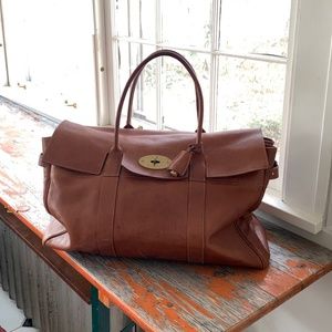 Mulberry Piccadilly leather weekend holdall bag